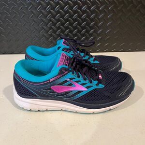 Brooks Addiction 13 Wide Athletic Running Shoes Blue Purple Womens Size 10.5 D